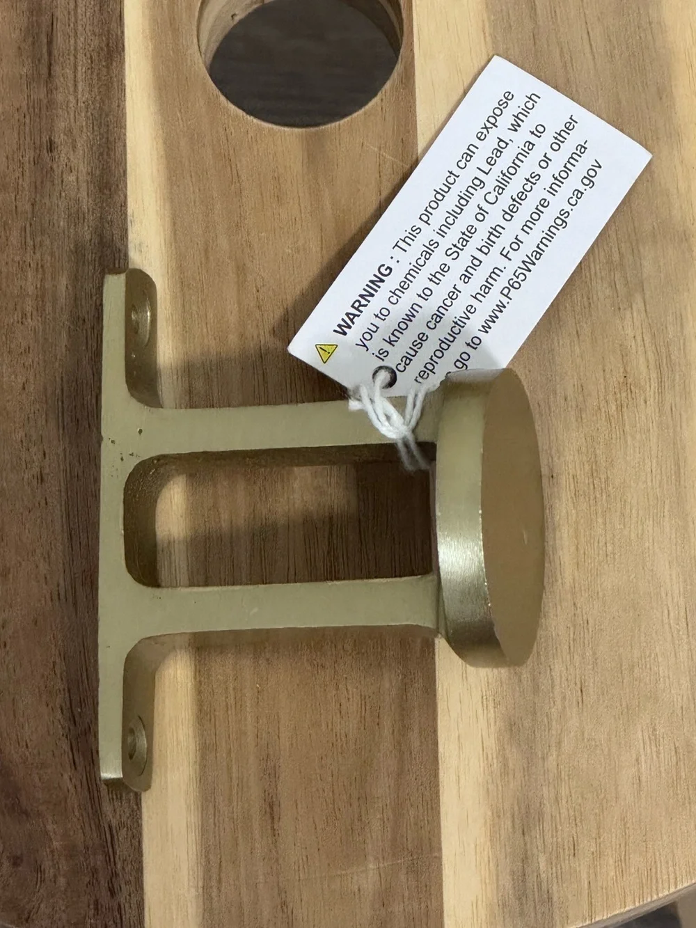 Anthropologie Hilda Brass Hook Bronze Wall Hardware Decorative NWT
